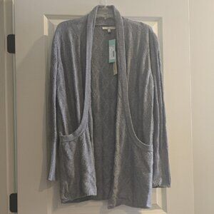 41 Hawthorn Light Gray Open Front Cardigan